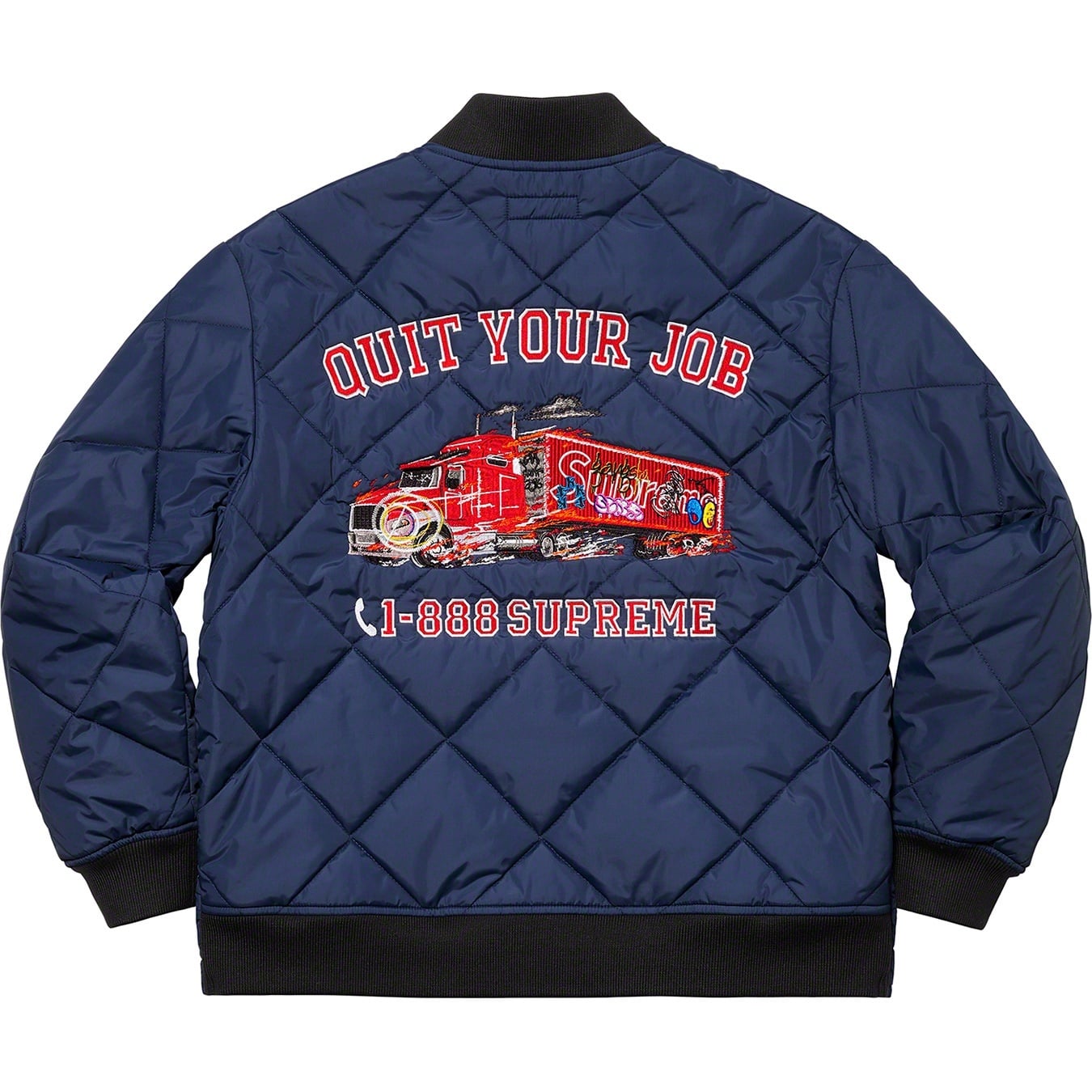 Quit Your Job Quilted Work Jacket view 2